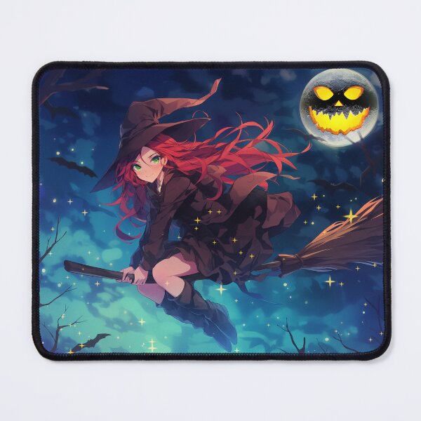 Item preview, Anime witch flying in Halloween - Manga art designed and sold by TheArtistOf2022.