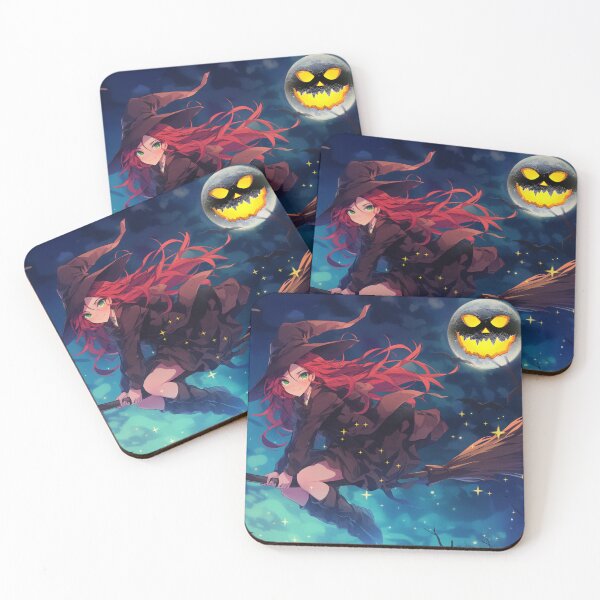 Item preview, Anime witch flying in Halloween - Manga art designed and sold by TheArtistOf2022.