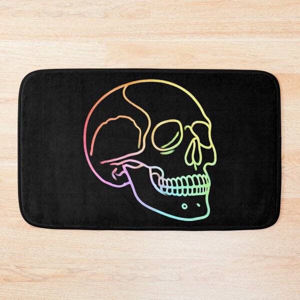 Item preview, Colorful Rainbow Skull Outline designed and sold by Blink Art Studio.