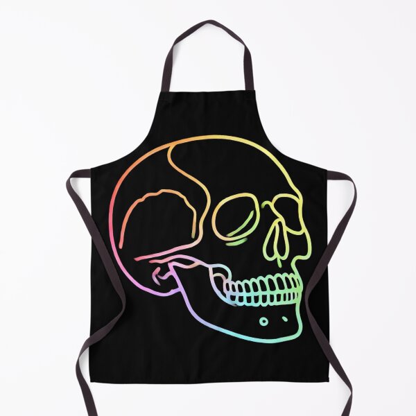 Item preview, Colorful Rainbow Skull Outline designed and sold by Blink Art Studio.