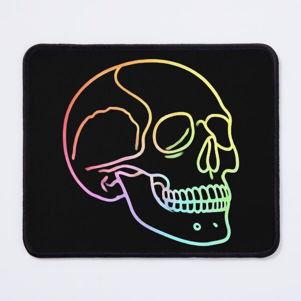Item preview, Colorful Rainbow Skull Outline designed and sold by Blink Art Studio.