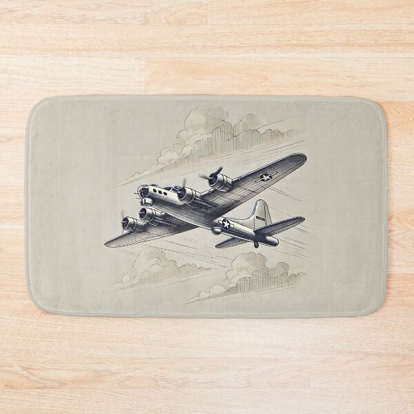 Item preview, Majestic B-17 Bomber in Flight - Dynamic Sketch Art designed and sold by Windy-market.