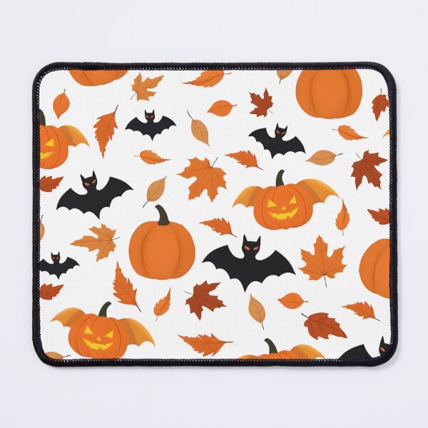 Item preview, Helloween pattern | pumpkin, bat, autumn leaves designed and sold by KOSARTbyDiana.