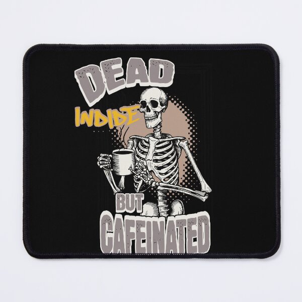 Item preview, Dead Inside But Cafeinated Halloween Coffee Design designed and sold by LuminOrb.