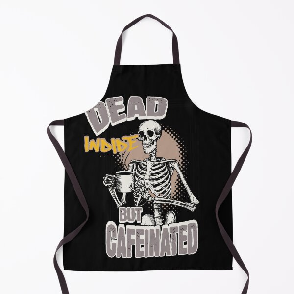 Item preview, Dead Inside But Cafeinated Halloween Coffee Design designed and sold by LuminOrb.