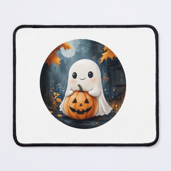 Item preview, Cute Ghost with pumpkin designed and sold by Proteinmalac.