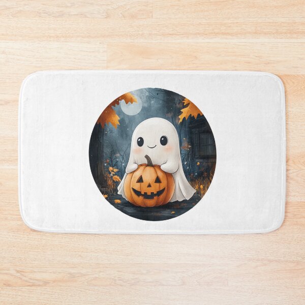 Item preview, Cute Ghost with pumpkin designed and sold by Proteinmalac.