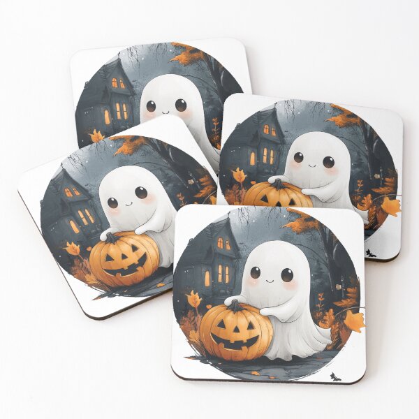 Item preview, Lindo fantasma con calabaza designed and sold by Proteinmalac.