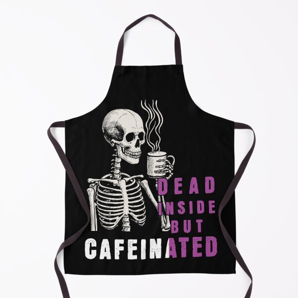 Item preview, Dead Inside But Caffeinated Funny Coffee Saying designed and sold by LuminOrb.
