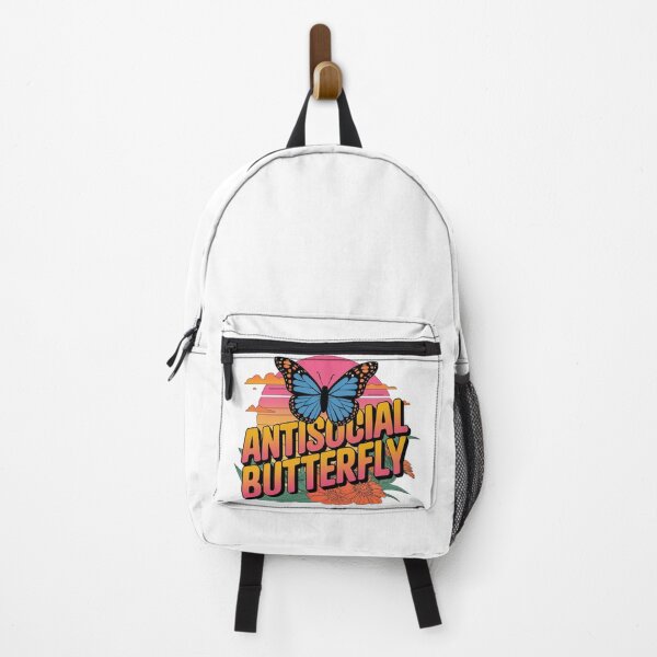 Item preview, Antisocial Butterfly, Anti Social Butterfly Retro Introverted Design designed and sold by graphic-genie.