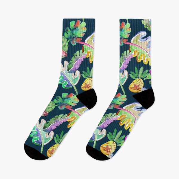 Item preview, Tropical pineapple Dark designed and sold by Alessandro Remo Mazzoni Remotextiles.