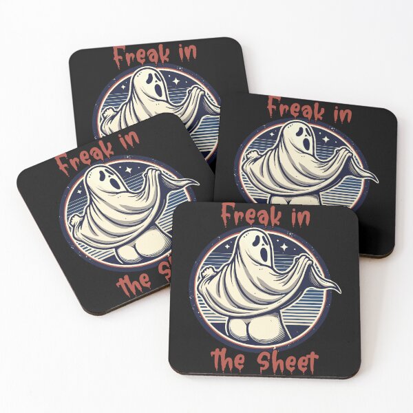 Item preview, Freak In The Sheet Creepy Ghost Lovers designed and sold by LuminOrb.
