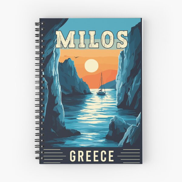 Item preview, Experience the Breathtaking Beauty of Milos in Greece - Vintage Travel Art designed and sold by turtlestart.