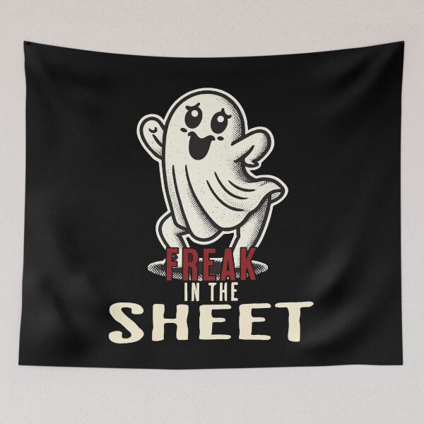 Item preview, Freak In The Sheet Funny Ghost Design designed and sold by LuminOrb.