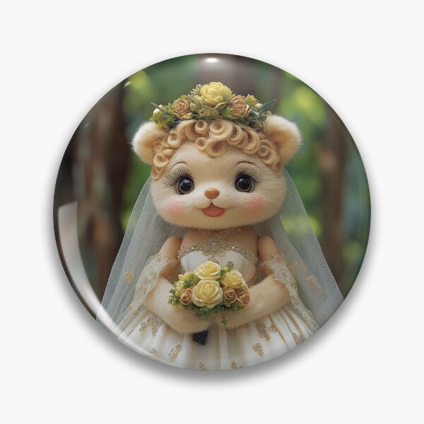 Item preview, Medieval bride teddy bear designed and sold by Osintown.