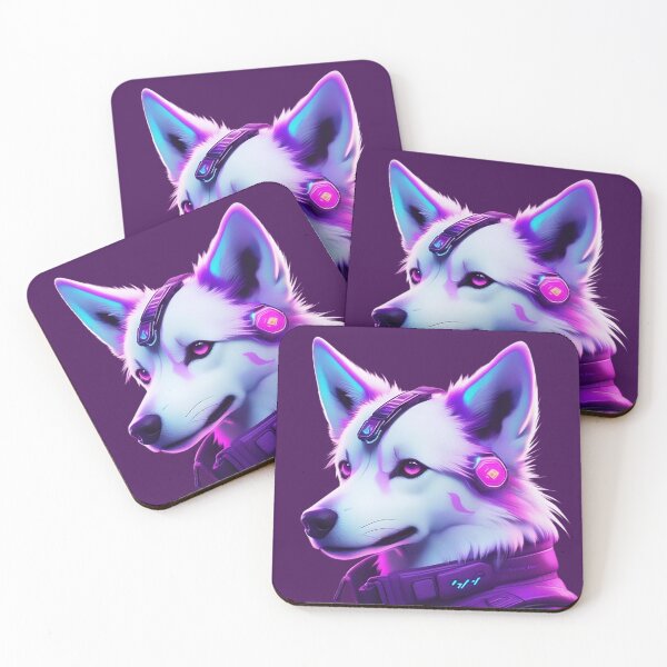 Item preview, Lindo perro nanopunk escuchando música designed and sold by Juana-.