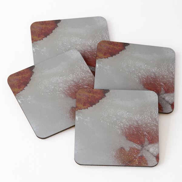 Item preview, Rose Leaf In Ice Nature Winter designed and sold by eddiebarronshop.