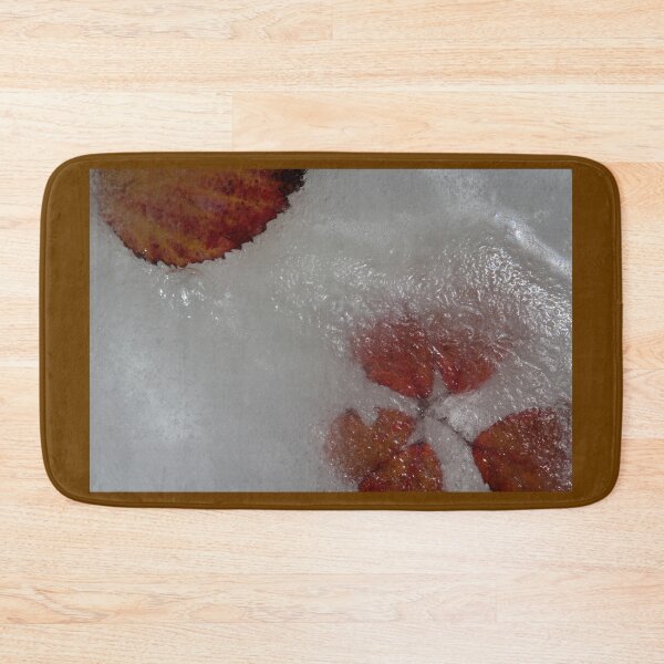 Item preview, Rose Leaf In Ice Nature Winter designed and sold by eddiebarronshop.