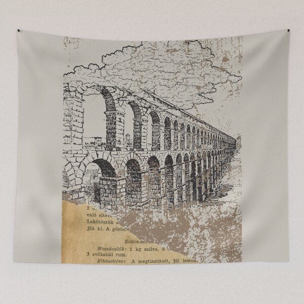 Item preview, Vintage - ancient aqueduct. designed and sold by esao.
