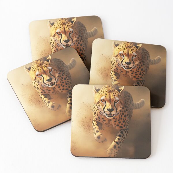 Item preview, A Cheetah running fast in Africa - Wildlife photo 2b designed and sold by TheArtistOf2022.