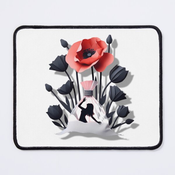 Item preview, Somniferum Dreams War with Drugs Red Poppy Addict Nightmares Woman Poppies designed and sold by SomniferumWars.