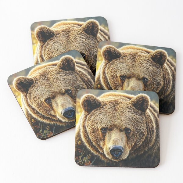 Item preview, Grizzly bear portrait in nature - Wildlife photo designed and sold by TheArtistOf2022.