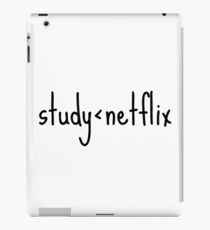 Study, Graduation, Dorm, Typography, tv, funny iPad Case/Skin