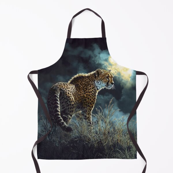 Item preview, A Cheetah gazing through the fields at night - Wildlife photo designed and sold by TheArtistOf2022.
