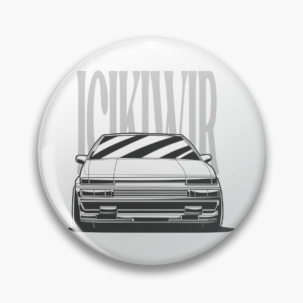 Item preview, JDM Toyota AE 86 Black And White Style designed and sold by TrilogyMerch.