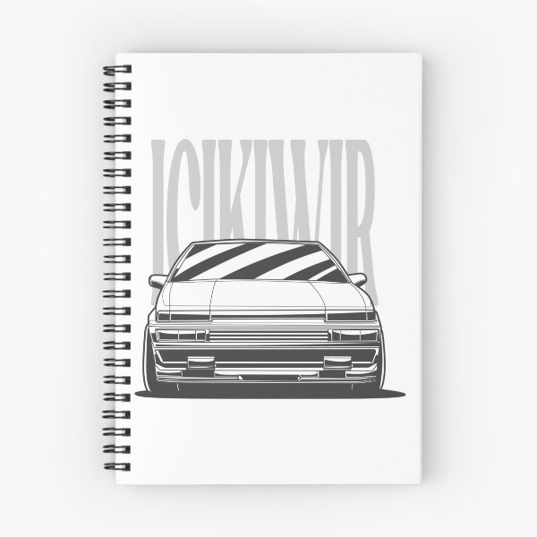 Item preview, JDM Toyota AE 86 Black And White Style designed and sold by TrilogyMerch.