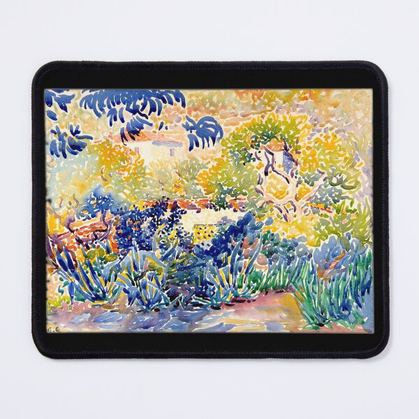 Item preview, Garden At Saint-Clair, Côte d’Azur, Delacroix 1904 designed and sold by RocketshipRetro.