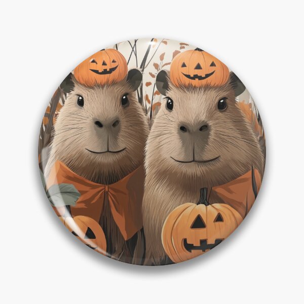 Item preview, Cute Halloween Capybara Family  designed and sold by Proteinmalac.