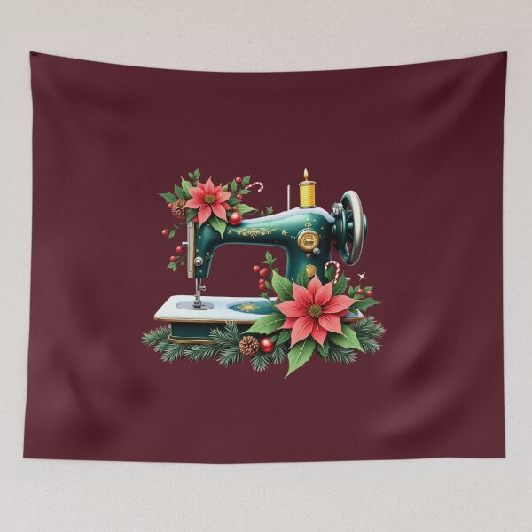 Item preview, christmas sewing machine designed and sold by jkrphoto.
