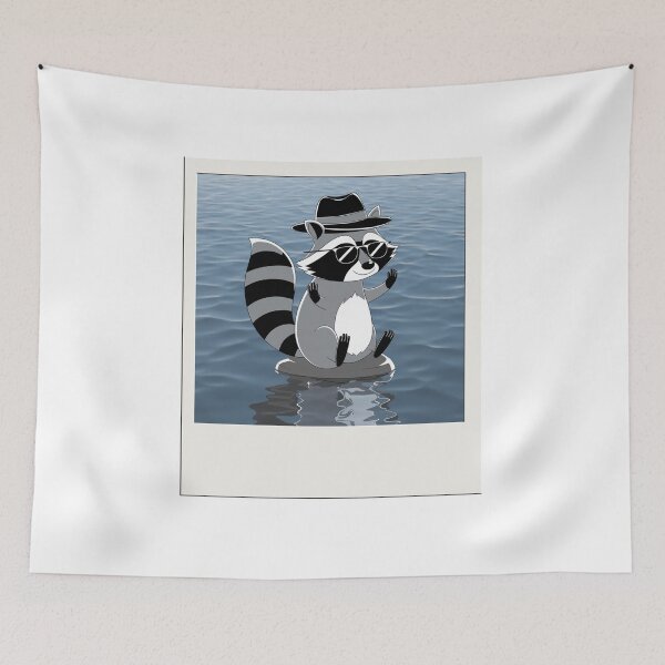 Item preview, stylish raccoon designed and sold by Flying Alligator.