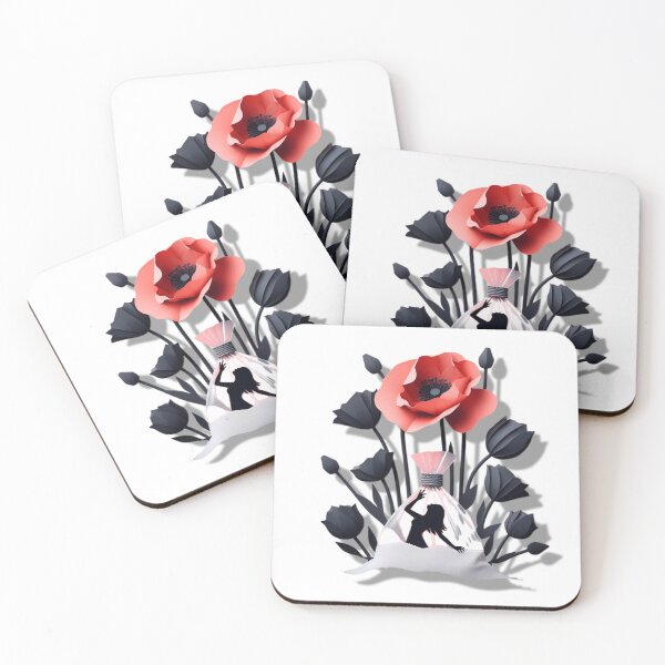 Item preview, Somniferum Dreams War with Drugs Red Poppy Addict Nightmares Woman Poppies designed and sold by SomniferumWars.