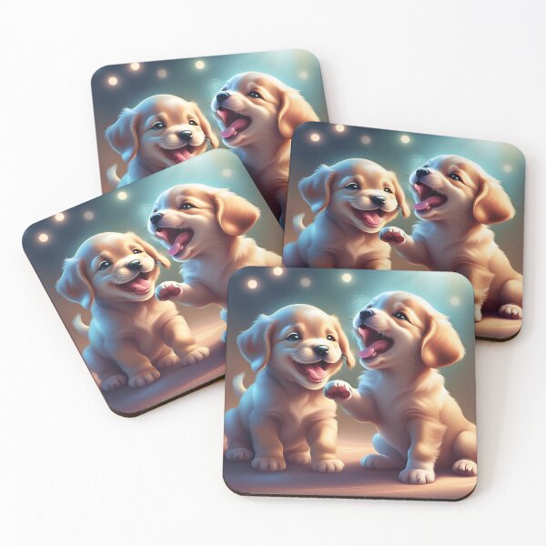 Item preview, Pair of Adorable Little Baby Puppy Dogs designed and sold by Sticker-Tree.