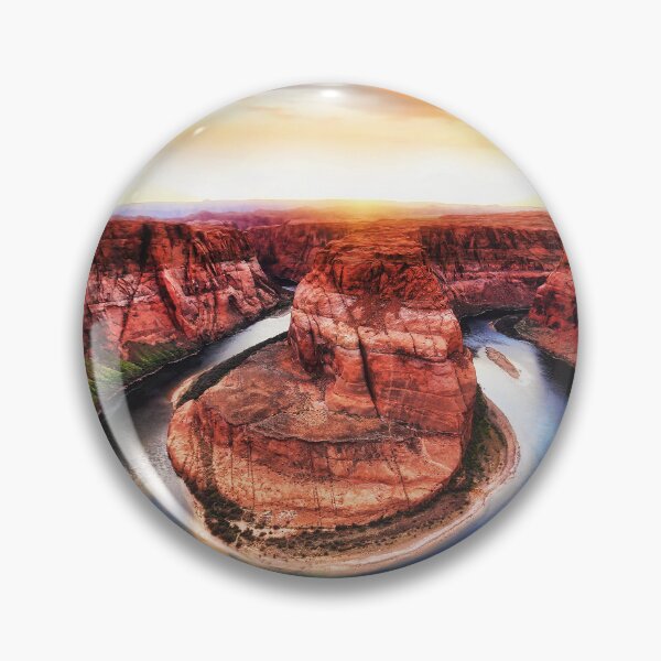 Item preview, The Horseshoe bend in the Grand Canyon at sunset - Landscape photo designed and sold by TheArtistOf2022.