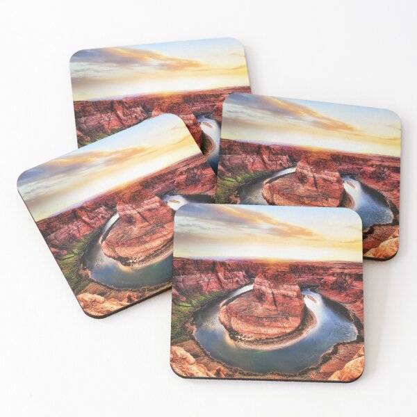 Item preview, The Horseshoe bend in the Grand Canyon at sunset - Landscape photo designed and sold by TheArtistOf2022.