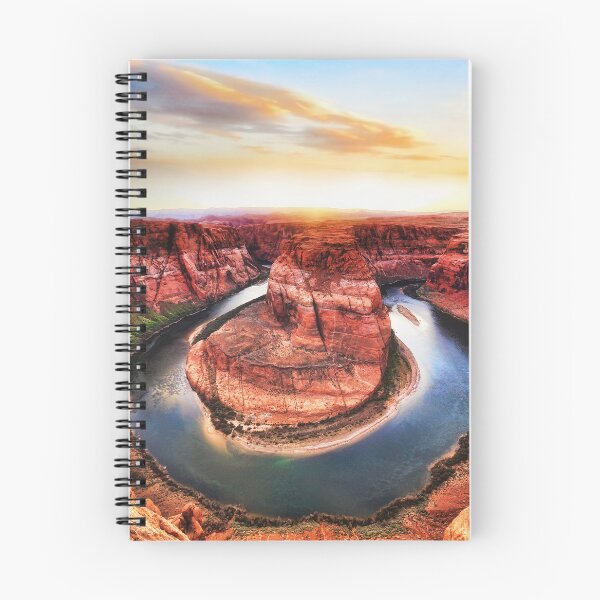 Item preview, The Horseshoe bend in the Grand Canyon at sunset - Landscape photo designed and sold by TheArtistOf2022.