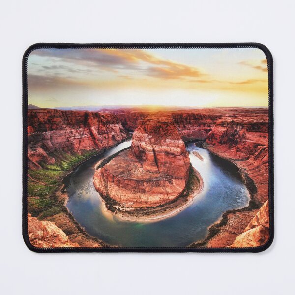 Item preview, The Horseshoe bend in the Grand Canyon at sunset - Landscape photo designed and sold by TheArtistOf2022.