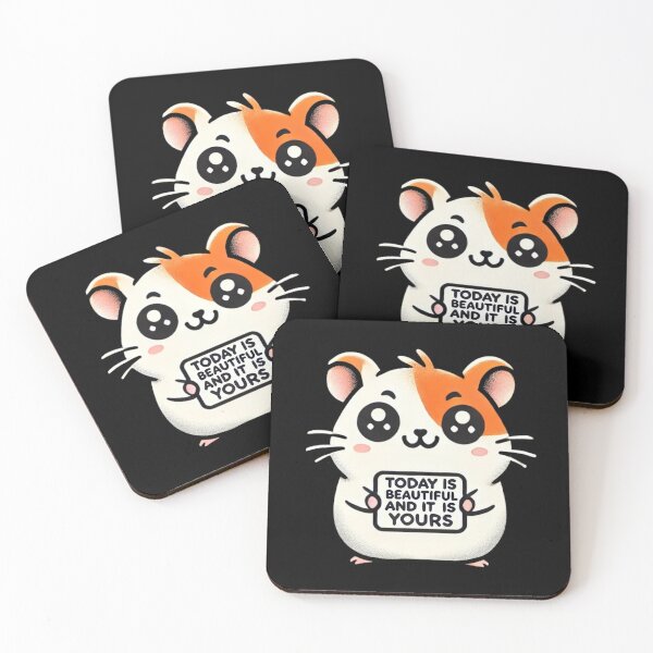 Item preview, Today Is Beautiful And It Is Yours Motivational Cute Hamster designed and sold by Me-Meme.