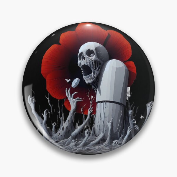 Item preview, Surreal Addiction Horror Poppy Opiate Drugs Pills Poppies Underworld designed and sold by SomniferumWars.