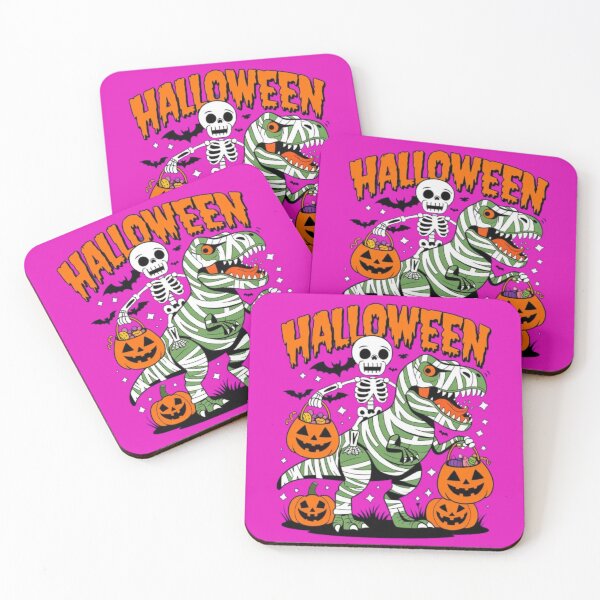 Item preview, Skeleton on Mummy Dinosaur Halloween Candy Grab designed and sold by SztylishDesigns.