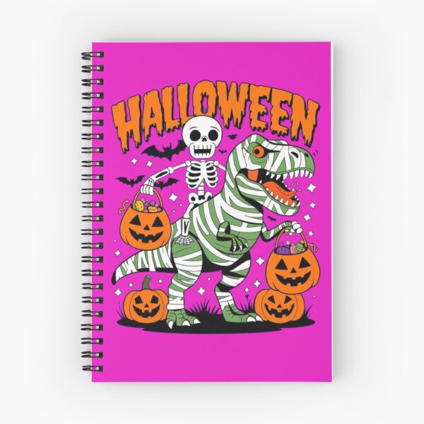 Item preview, Skeleton on Mummy Dinosaur Halloween Candy Grab designed and sold by SztylishDesigns.