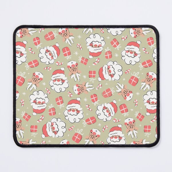 Item preview, Vintage kitsch charm Santa Claus reindeer gifts candy cane designed and sold by Caroline Rausch.