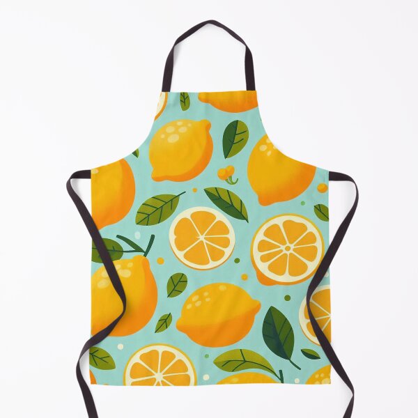 Aperçu de l'œuvre Joli motif de citrons avec des feuilles créée et vendue par Silbays.