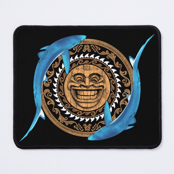 Item preview, Blue Shark Tiki Sun designed and sold by NicGrayGraphic.