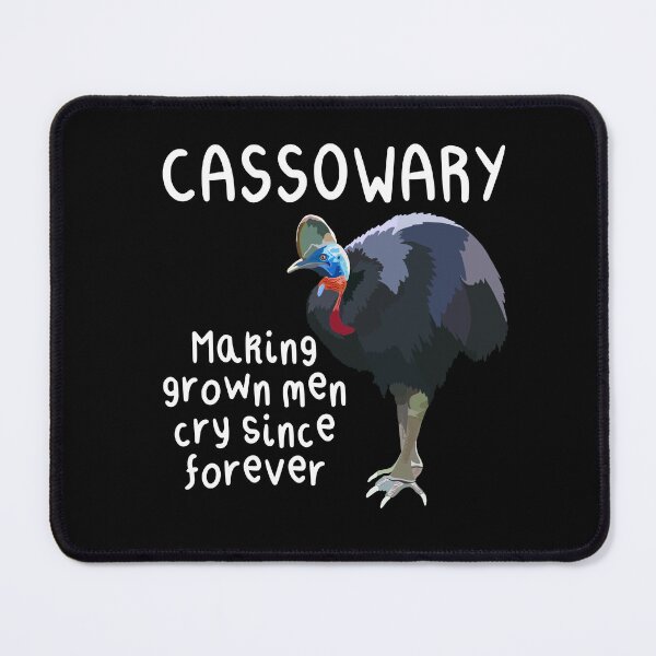 Item preview, C is for Cassowary, Cassowary Artwork – Powerful Flightless Bird Illustration and Tropical Rainforest Wildlife Design designed and sold by PrettylittlepastelUk.