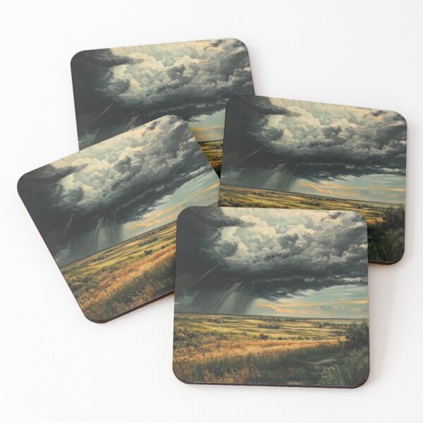 Item preview, Storm on the Prairie designed and sold by vintage-art.