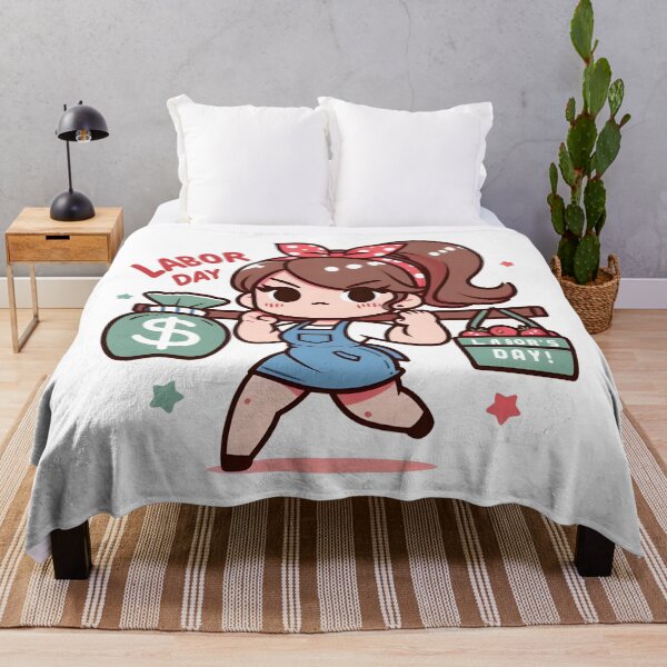 Item preview, Lady Chibi Labor Day Print designed and sold by StickyGuys.